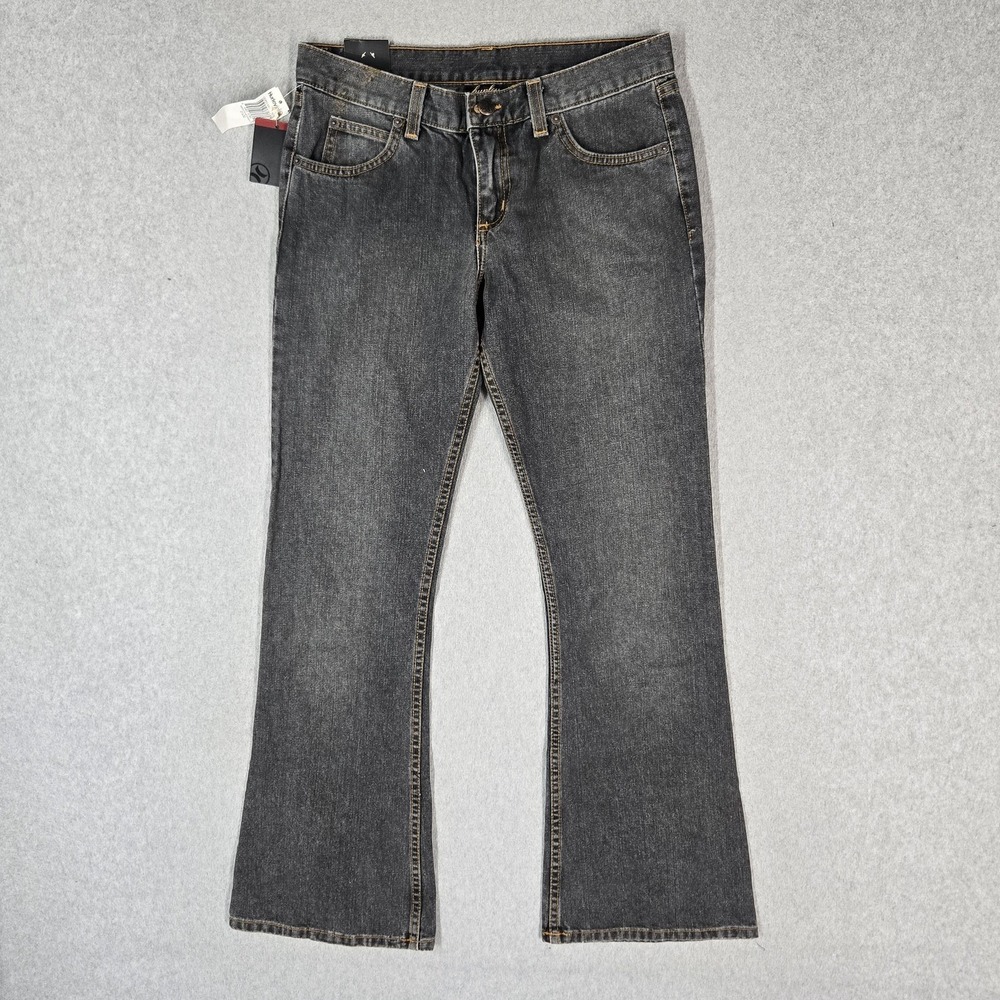 VINTAGE Hurley Women Jeans 1X30 Gray Denim American Movement USA
